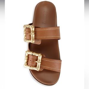 Schutz Enola Sporty Leather Sandals